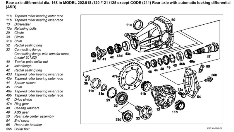 Комплект подшипников задних колес Мерседес W124 S124 1249800416 1243500549